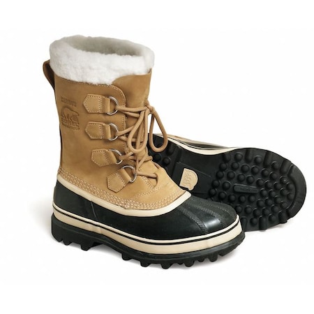 Columbia Women's Winter Boots, 5 Plain Toe, 9 in H, Black/Tan NL1005 280 5