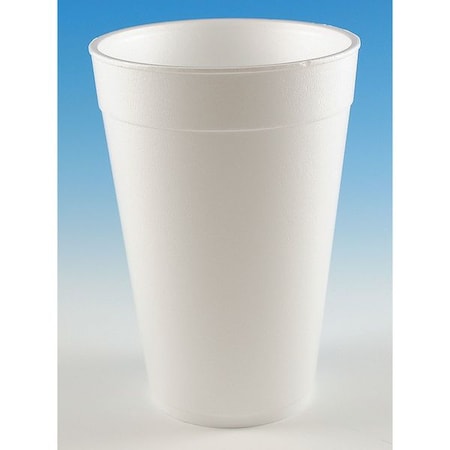 Zoro Select Disposable Cold/Hot Cup 32 oz. White, Foam, Pk500 C3234