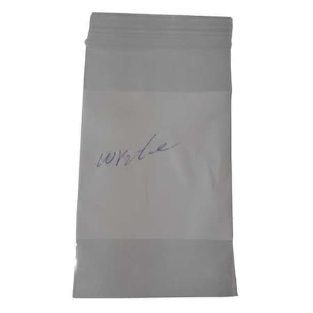 Zoro Select Reclosable Bag, Zip Seal, 6 in L, 4 in W, 4 mil Thick, Low Density Polyethylene (LDPE), Clear 6GGP8