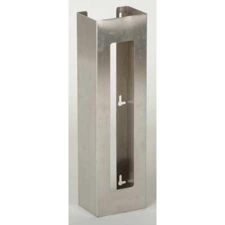 Zoro Select Glove Dispenser, Stainless Steel, Holds (2) Boxes , Silver , 20"H x 5-1/2"W x 3-3/4"D 6GKZ2