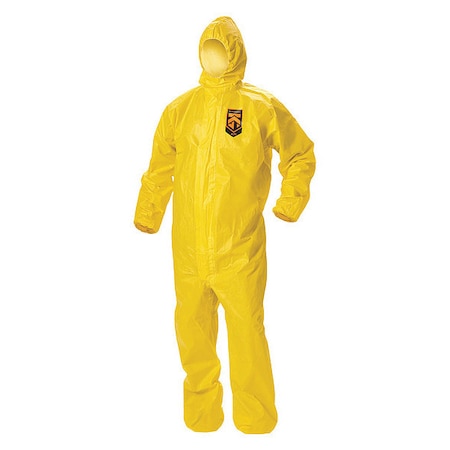 KLEENGUARD Disposable Coveralls, 12 PK, Yellow, KleenGuard(TM) A70, Zipper 09815