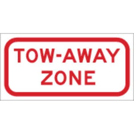 Brady Parking Sign, 6"H, 12"W, Aluminum, 115595 115595