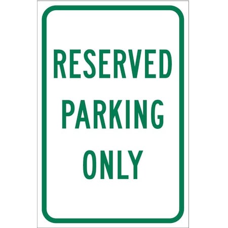 Brady Parking Sign, 18"H, 12"W, Aluminum, 115577 115577