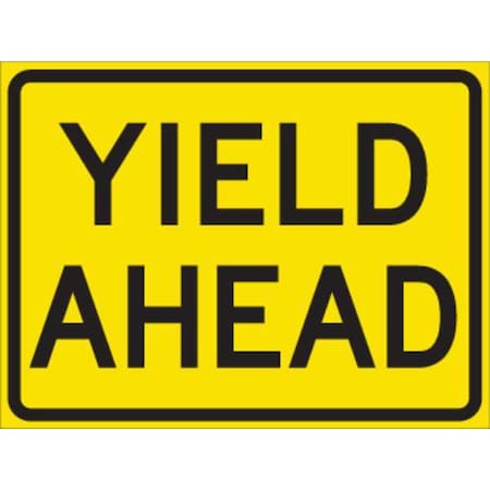 Brady Traffic Sign, 18 in H, 24 in W, Aluminum, Rectangle, English, 115606 115606