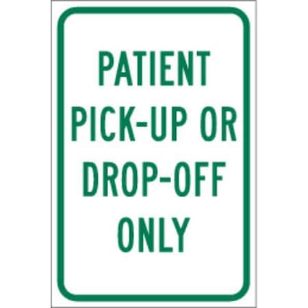 Brady Parking Sign, 18"H, 12"W, Aluminum, 115632 115632