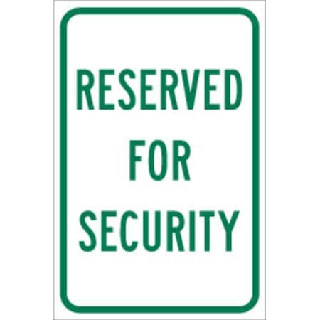 Brady Parking Sign, 18"H, 12"W, Aluminum, 115639 115639