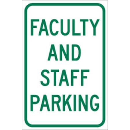 Brady Parking Sign, 18"H, 12"W, Aluminum, 141813 141813