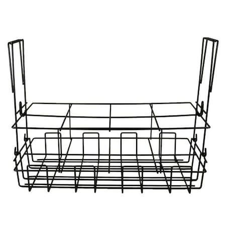 Zoro Select Bottle Carrier, Black, Nylon Coating 6GMR0