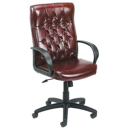 Zoro Select Executive Chair, Vinyl Oxblood Burgundy, Height