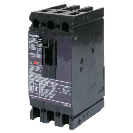 Siemens Molded Case Circuit Breaker, HED4 Series, 45A, 3 Pole, 480V AC, 42kA at 480V AC HED43B045