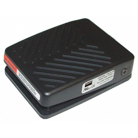 Dayton Light Duty Foot Switch, 15 Rating, Blk 6GPD7