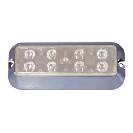 Pse Amber Warning Light, LED, White, Surface, Rect, 5 L LXEX1FW-WH