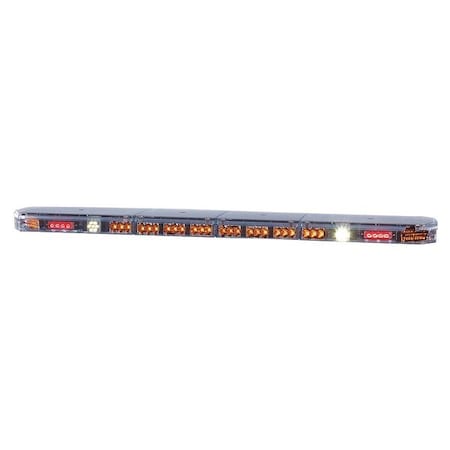 Code 3 Low Pro Lightbar, LED, Amber, Perm, 58 In 2758AW2