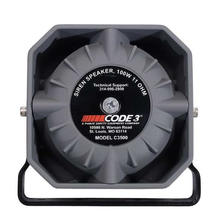 Code 3 Siren Speaker, Aluminum Housing C3500U | Zoro