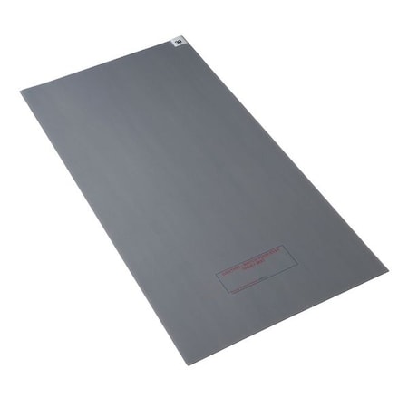 Condor Disposable Tacky Mat, Polyethylene, 1.5 mil Thick, 36 in W x 60 in L, Gray, 30, 4 PK 6GRD5