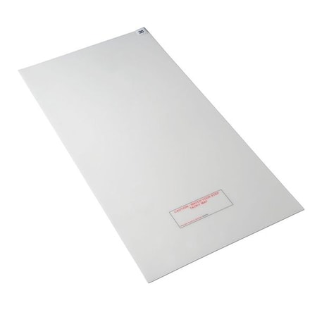 Condor Disposable Tacky Mat, Polyethylene, 1.5 mil Thick, 18 in W x 36 in L, White, 30, 4 PK 6GPY6