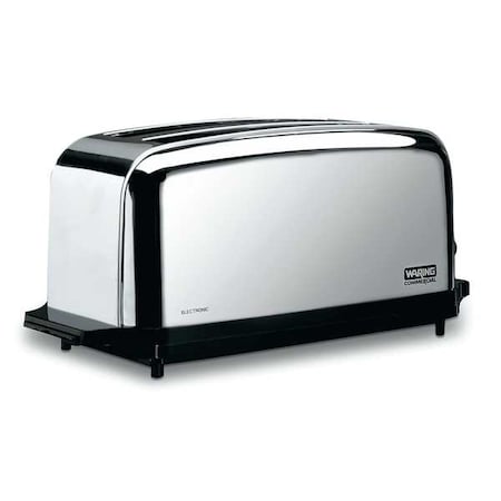 Waring Commercial 18-1/2" 4 Slot Stainless Steel Commercial Toaster WCT704