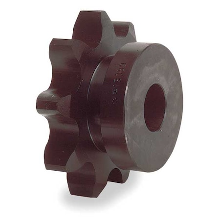 Tsubaki Single Strand Sprocket, Plain, 160 Chain Size, 1-3/8 Bore Dia., 8 # of Teeth 160B8