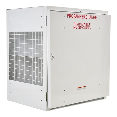 Vestil Gas Cylinder Cabinet, 40 in.W, Capacity 12 CYL-EX-12-S