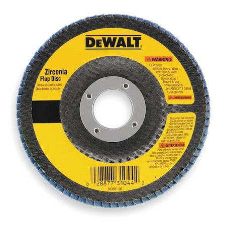 Dewalt 4-1/2" x 7/8" 120g type 29 HP flap disc DW8310