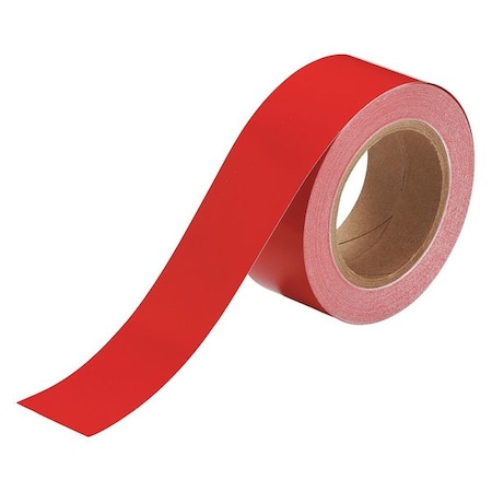 Brady Banding Tape, Red, 2 In. W, 90 ft. L 55261