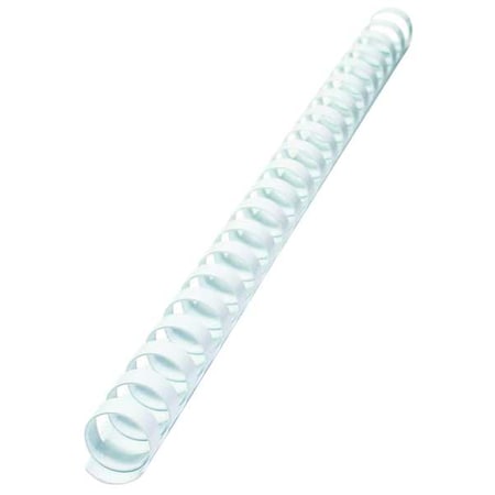 Sircle Binding Spines, Comb, 3/8in, White, PK100 378319