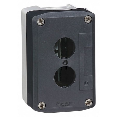 Schneider Electric Pushbutton Enclosure, 22mm, 2 Hole, Plastic XALD02H7