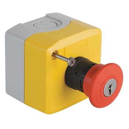 Schneider Electric Push Button Cntrl Station, 1NC, Mshrm Head XALK188H7