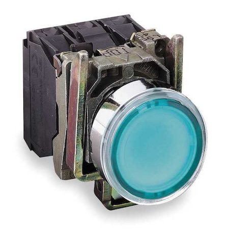 Schneider Electric Illuminated Push Button, Flush, Momentary Action, Not Applicable Release, Illuminated, Green XB4BW3365