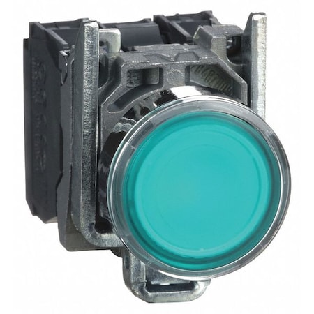 Schneider Electric Illuminated Push Button, 22mm, Green XB4BW33G5
