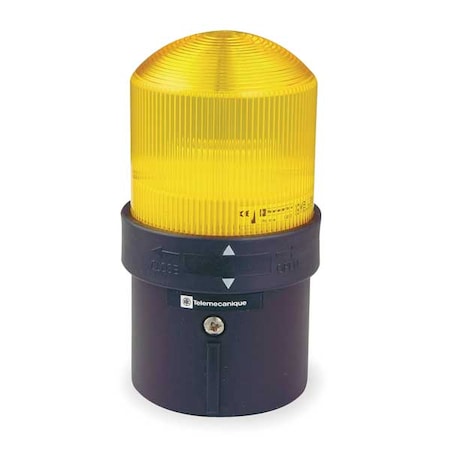 Schneider Electric Warning Light, LED, Yellow, 24VAC/24-48VDC XVBL4B8