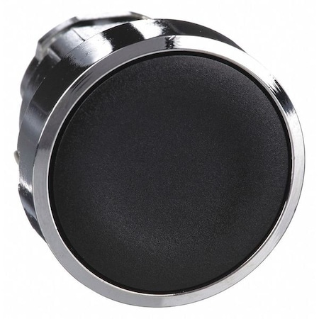 Schneider Electric Push Button Operator, Flush, Momentary Action, Not Applicable Release, Non-Illuminated, Black ZB4BA2