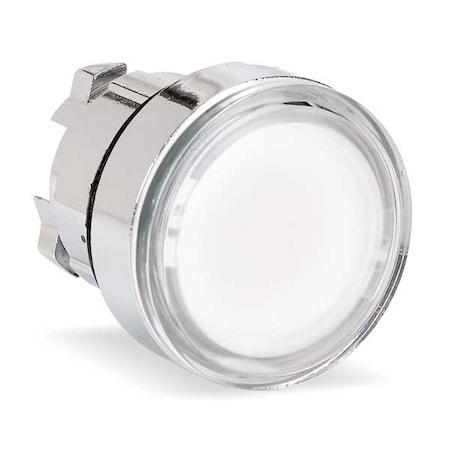 Schneider Electric Illuminated Push Button Operator, 22 mm, White ZB4BH013