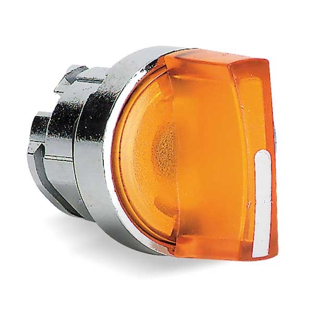 Schneider Electric Illum Selector Switch, 3 Pos, 22mm, Yellow ZB4BK1553