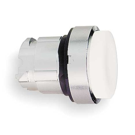 Schneider Electric Push Button Operator, Extended, Momentary Action, Not Applicable Release, Illuminated, White ZB4BW113