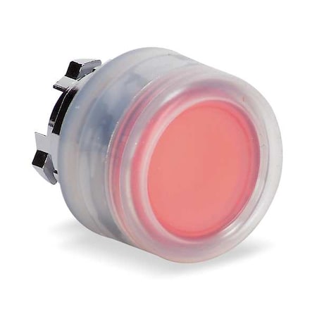 Schneider Electric Push Button Operator, Flush, Momentary Action, Not Applicable Release, Illuminated, Red ZB4BW543