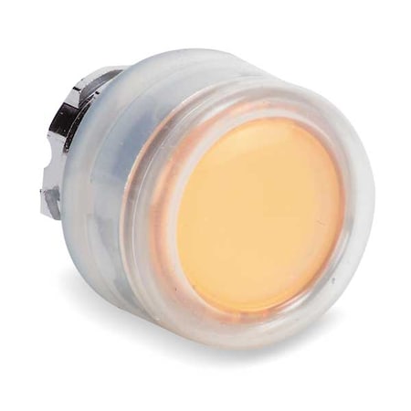 Schneider Electric Push Button Operator, Flush, Momentary Action, Not Applicable Release, Illuminated, Orange ZB4BW553