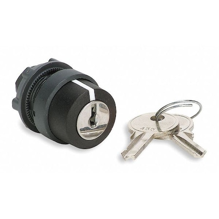 Schneider Electric Non-Illum Selector Swtch, 22mm, 3 Pos, Keyd ZB5AG09