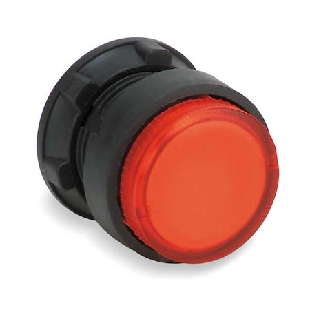 SCHNEIDER ELECTRIC Illuminated Push Button Operator, 22 mm, Red ZB5AW14