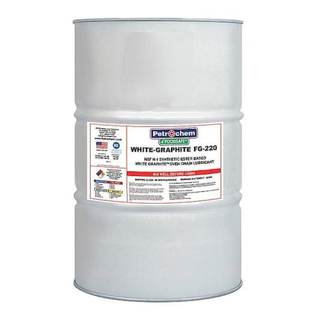 Petrochem Food Grade White Graphite Lube, ISO 220 FOODSAE WHITE-GRAPHITE FG-220-055
