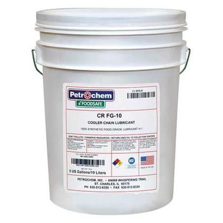 Petrochem Food Grade, Cooler Conveyor Chain Oil, 5 Gal. CR FG-10-005