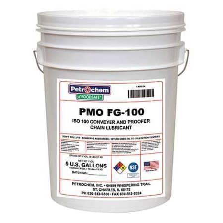 Petrochem Food Grade Proofer Chain Lube, 5 Gal. PMO FG-100-05