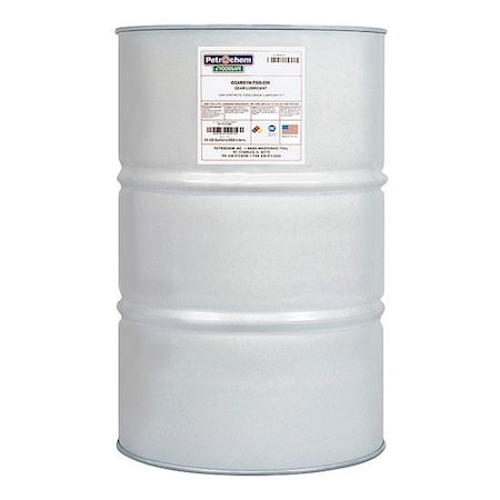 Petrochem 55 gal Gear Oil Drum 220 ISO Viscosity, 90 SAE, Clear GEARSYN FGG-220-055