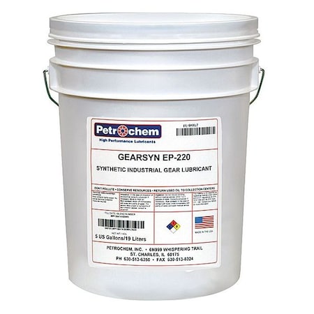 PETROCHEM Synthetic EP Gear Lubricant, ISO 220 GEARSYN EP-220-005