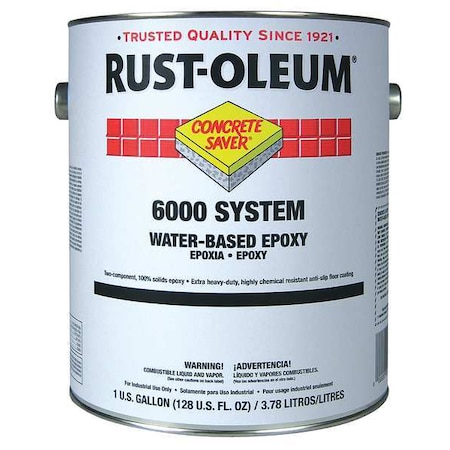 RUST-OLEUM 1 gal Floor Coating, High Gloss Finish, Clear, Water Base 6010408