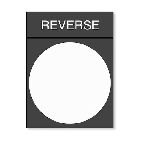 Schneider Electric Legend Plate, Reverse, White/Black and Red ZBY2306