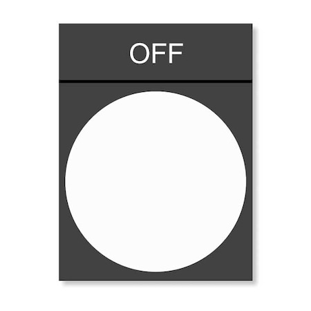 Schneider Electric Legend Plate, Off, White/Black and Red ZBY2312