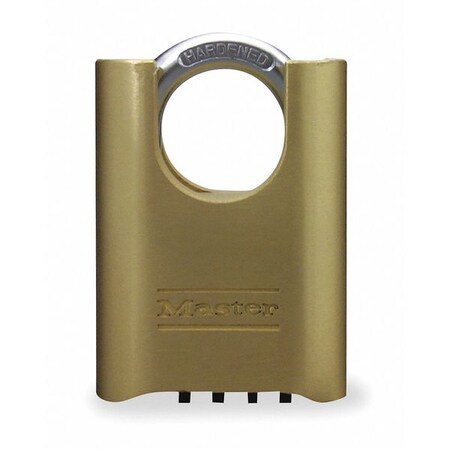Master Lock Combination Padlock, Bottom, Black/Silver 176LH | Zoro