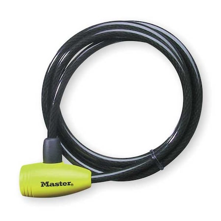 Master Lock Cable Lock, Braided Steel, 6 ft 8154DPF