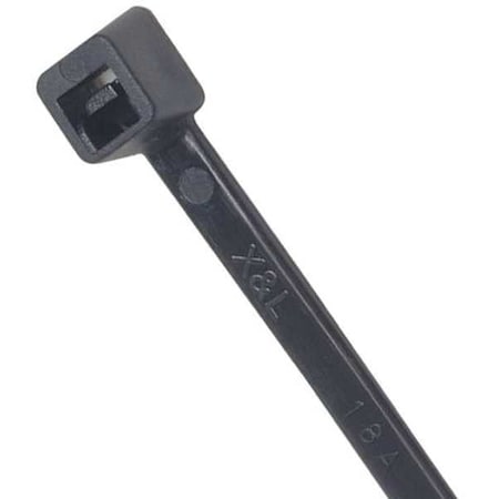 POWER FIRST Heavy Duty Cable Tie, 12 in L, 0.30 in W, Nylon 6/6, Black, Indoor, Outdoor Use, 100 Pack 36J164